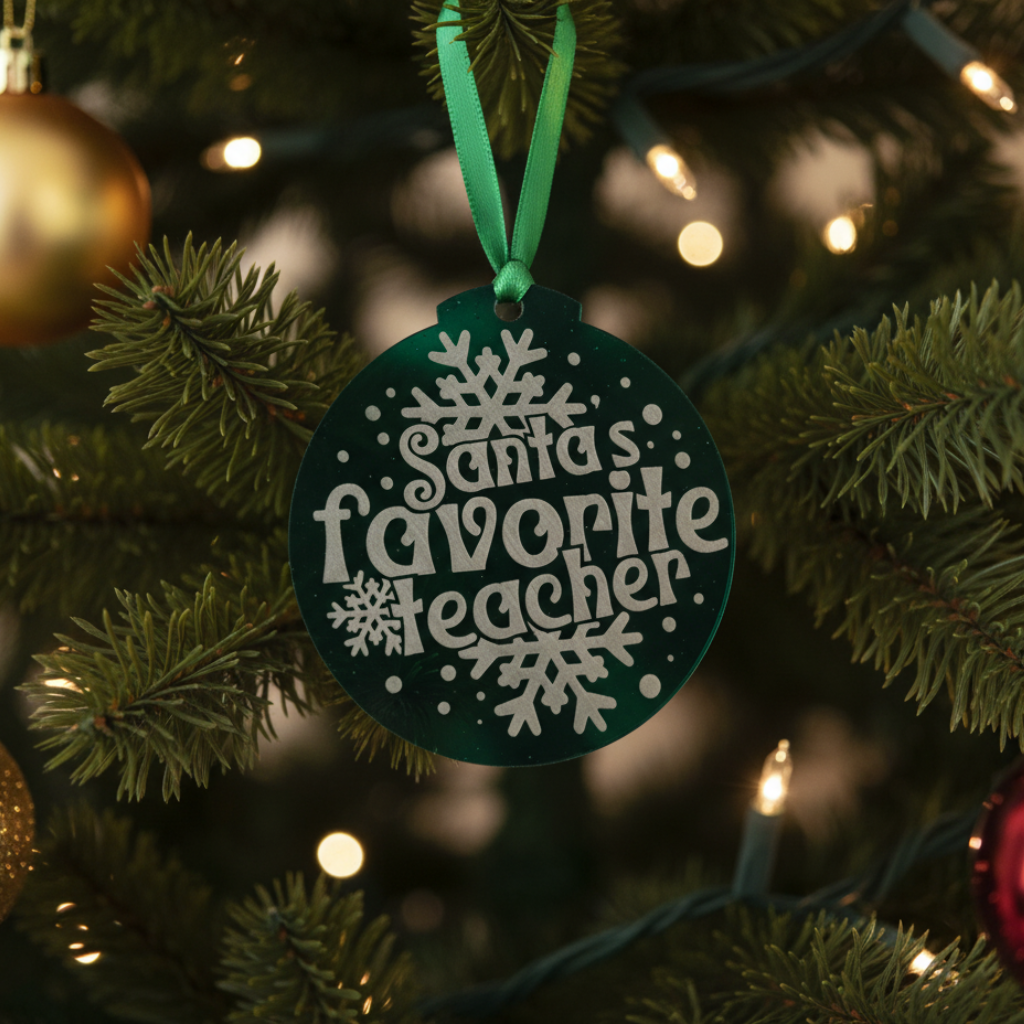 Santa’s Favourite Teacher Christmas Bauble