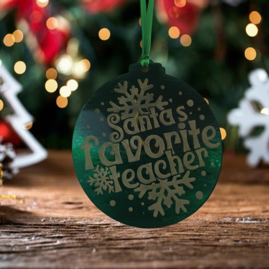 Santa’s Favourite Teacher Christmas Bauble