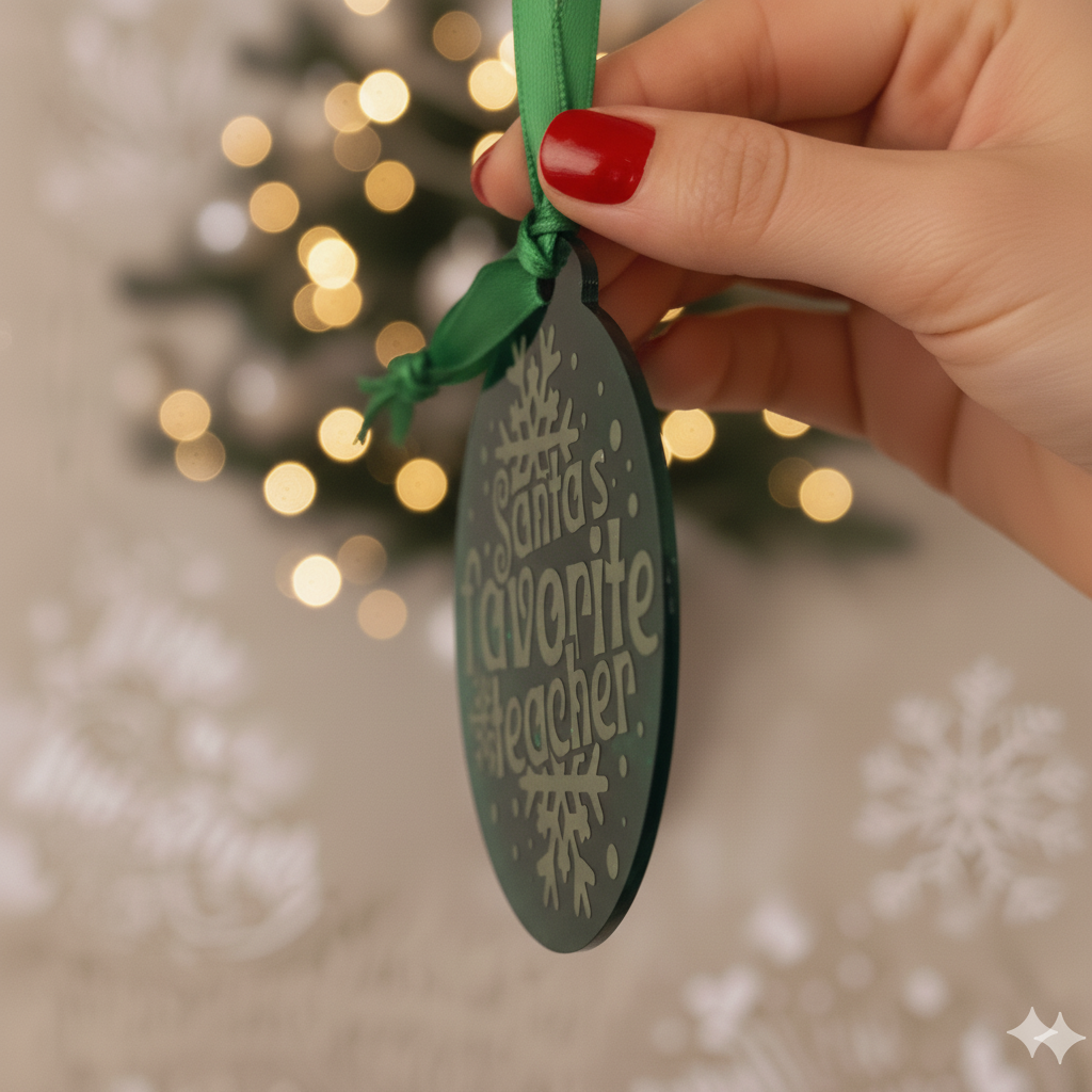 Santa’s Favourite Teacher Christmas Bauble