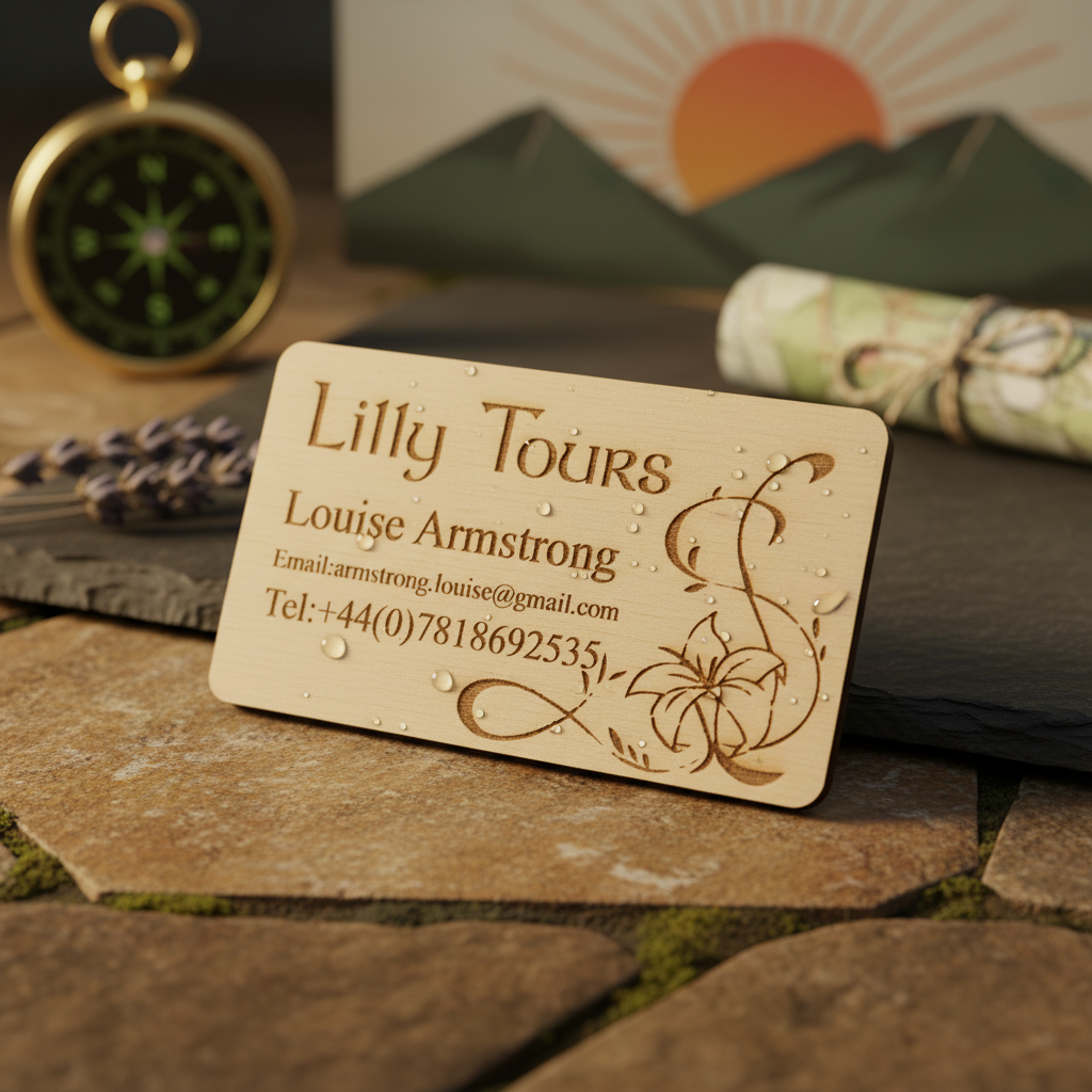 Personalised Wooden Business Cards – Custom Laser Engraved