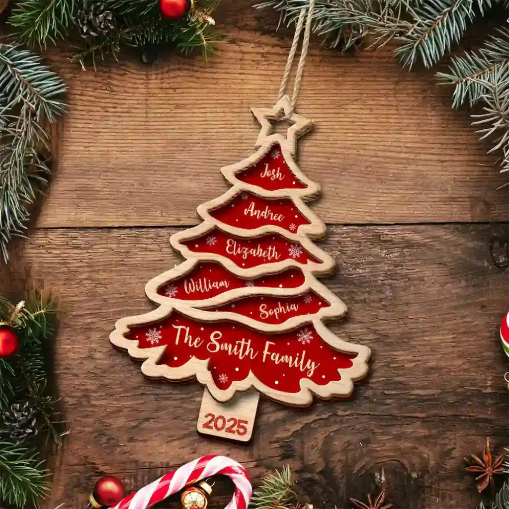 Our Names, Our Tree – Personalised Family Ornament