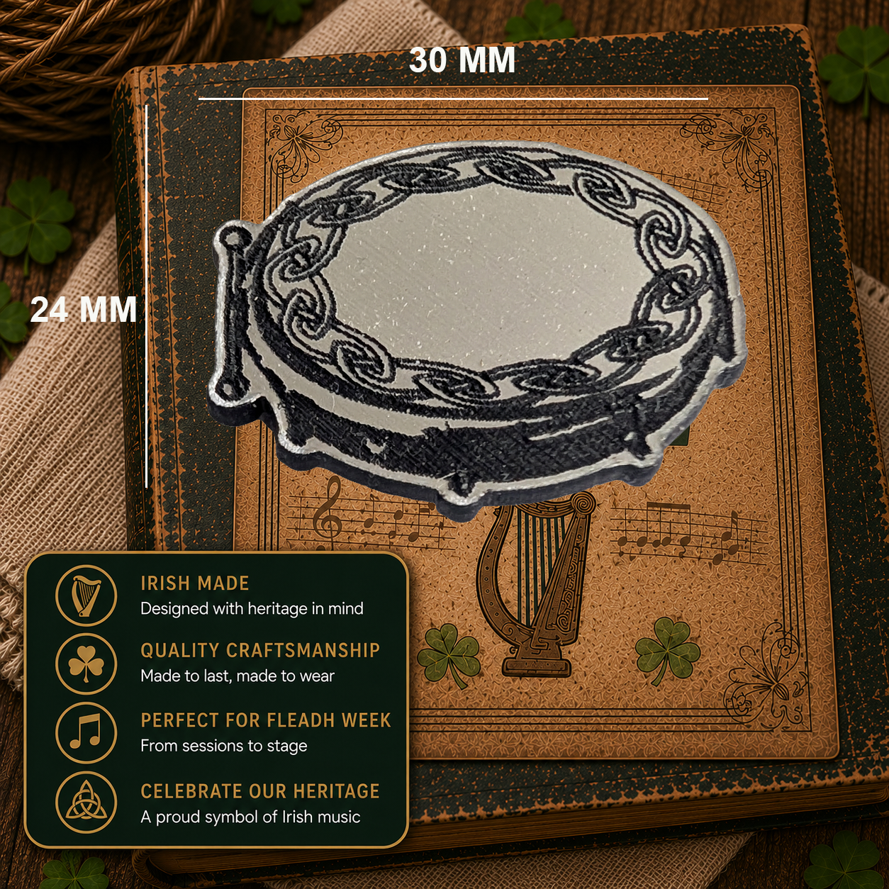 Bodhrán Pin - Beat of Tradition