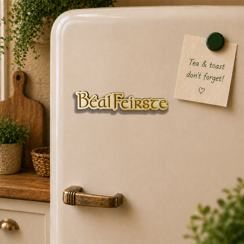 Béal Feirste Wooden Fridge Magnet