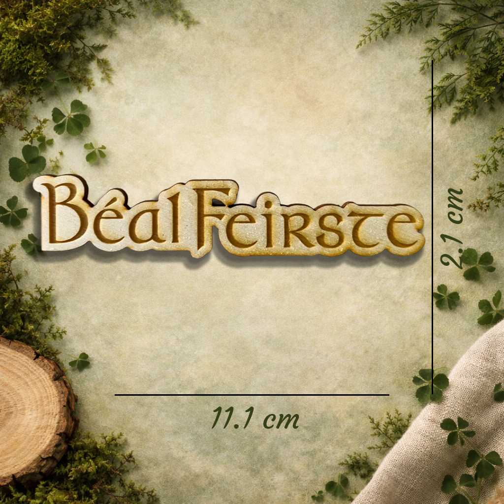 Béal Feirste Wooden Fridge Magnet