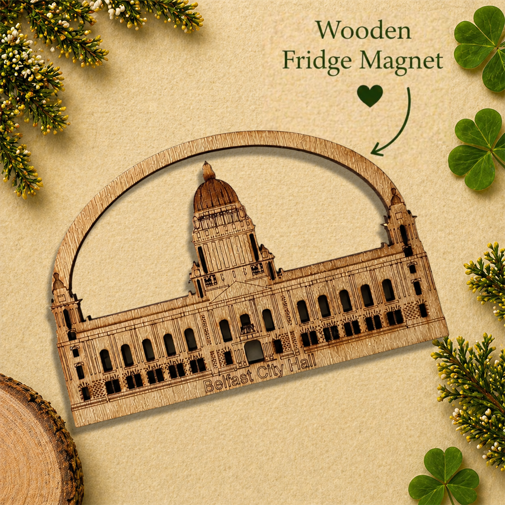 Belfast City Hall Wooden Fridge Magnet