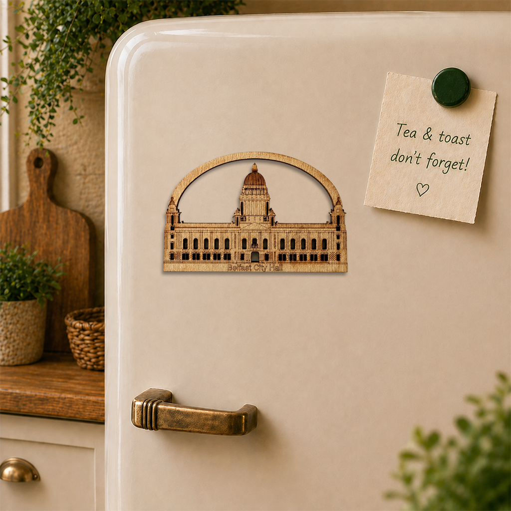 Belfast City Hall Wooden Fridge Magnet
