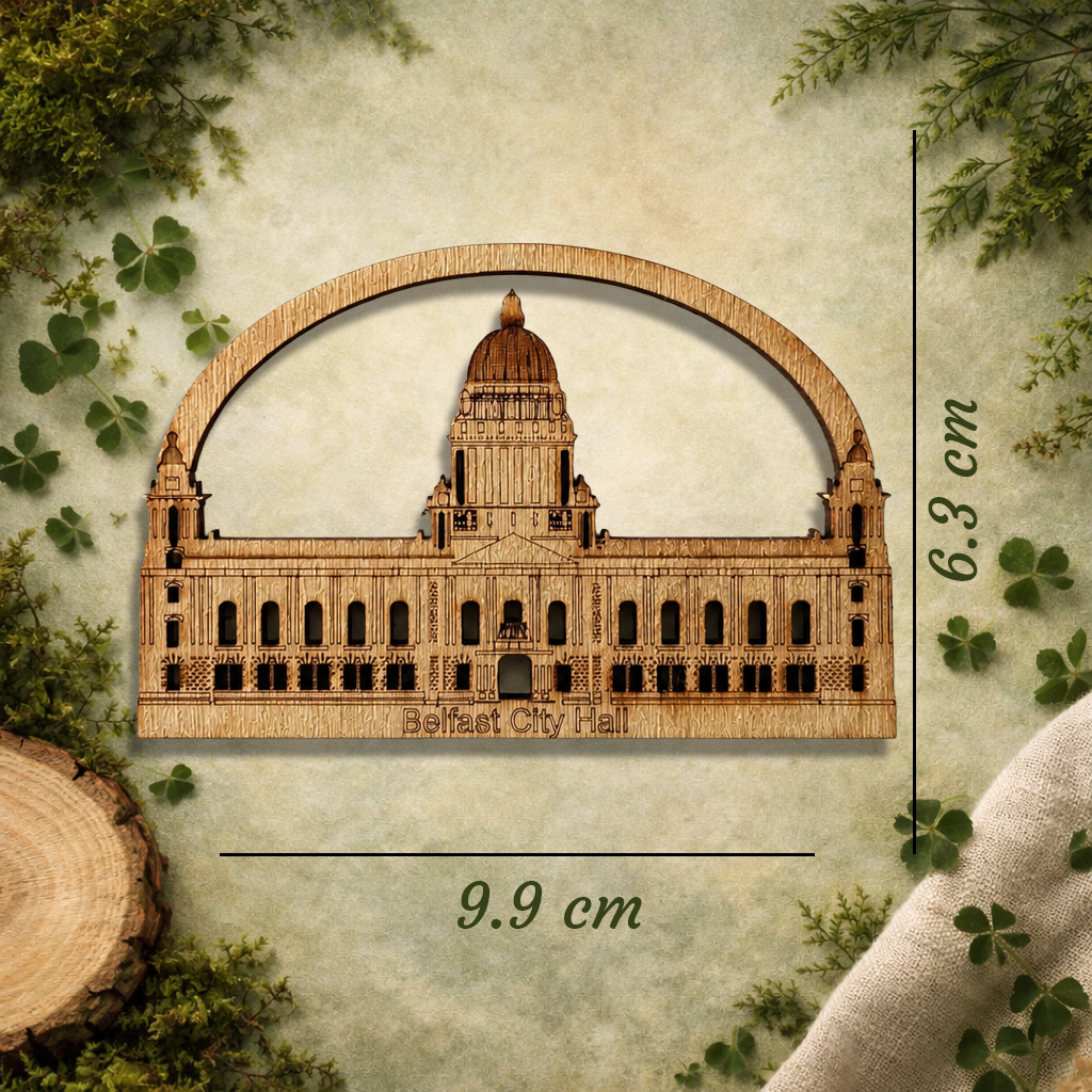 Belfast City Hall Wooden Fridge Magnet