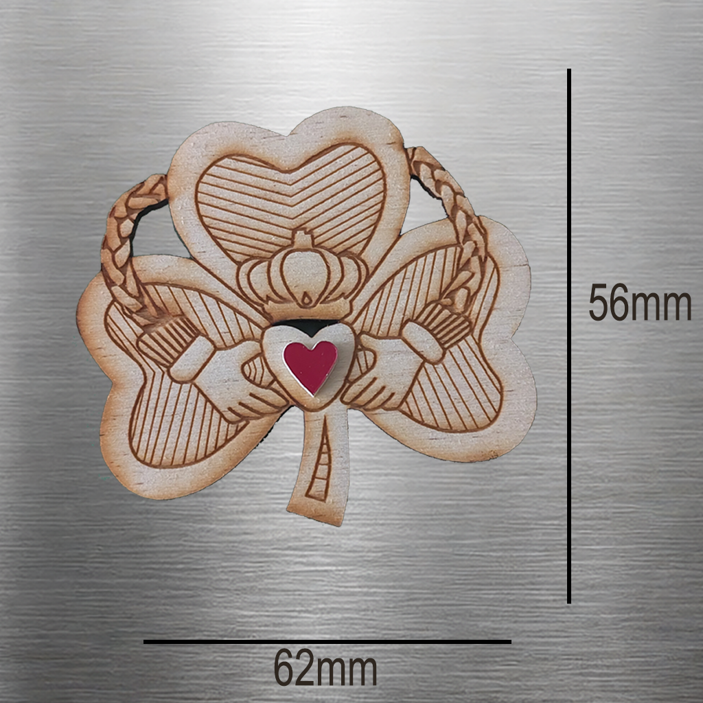 Claddagh Shamrock Fridge Magnet