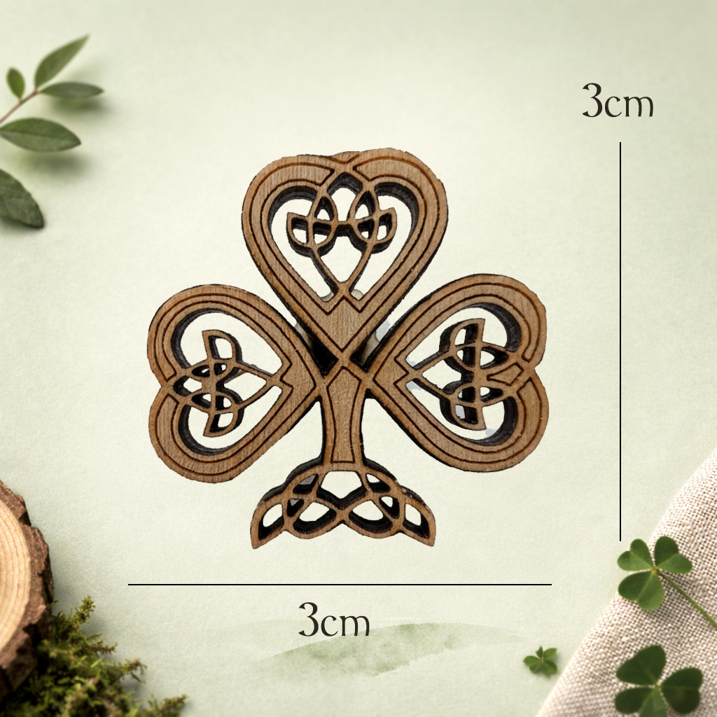 Laser Cut Shamrock Pin