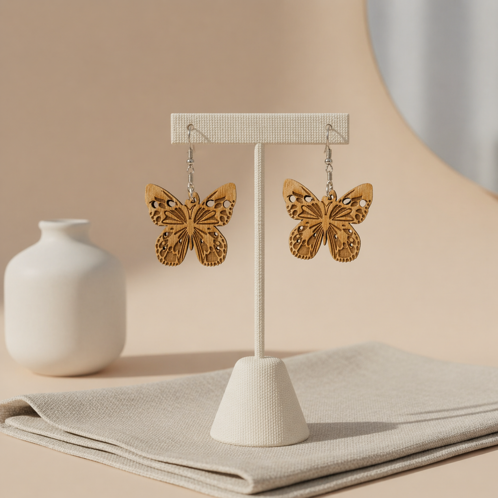 Butterfly Earrings - Celtic Design