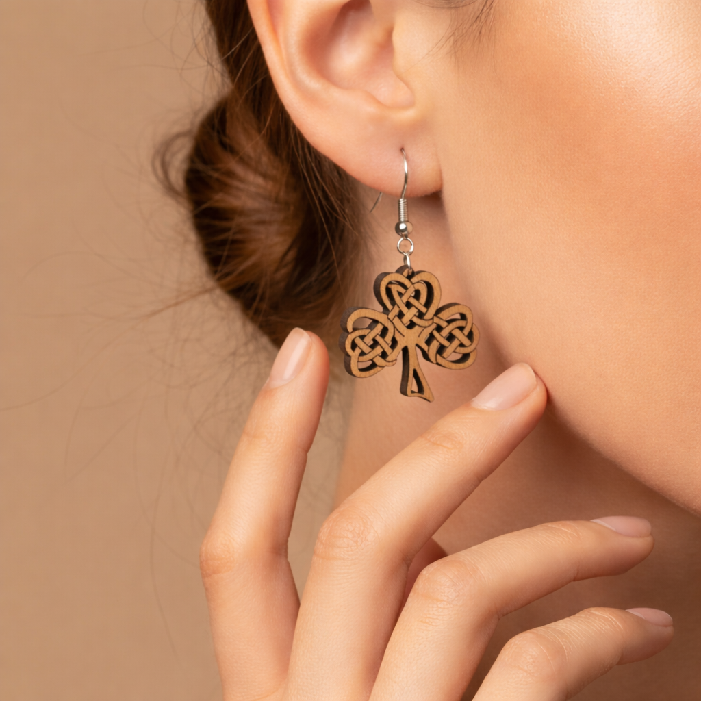 Shamrock Earrings – Celtic Design