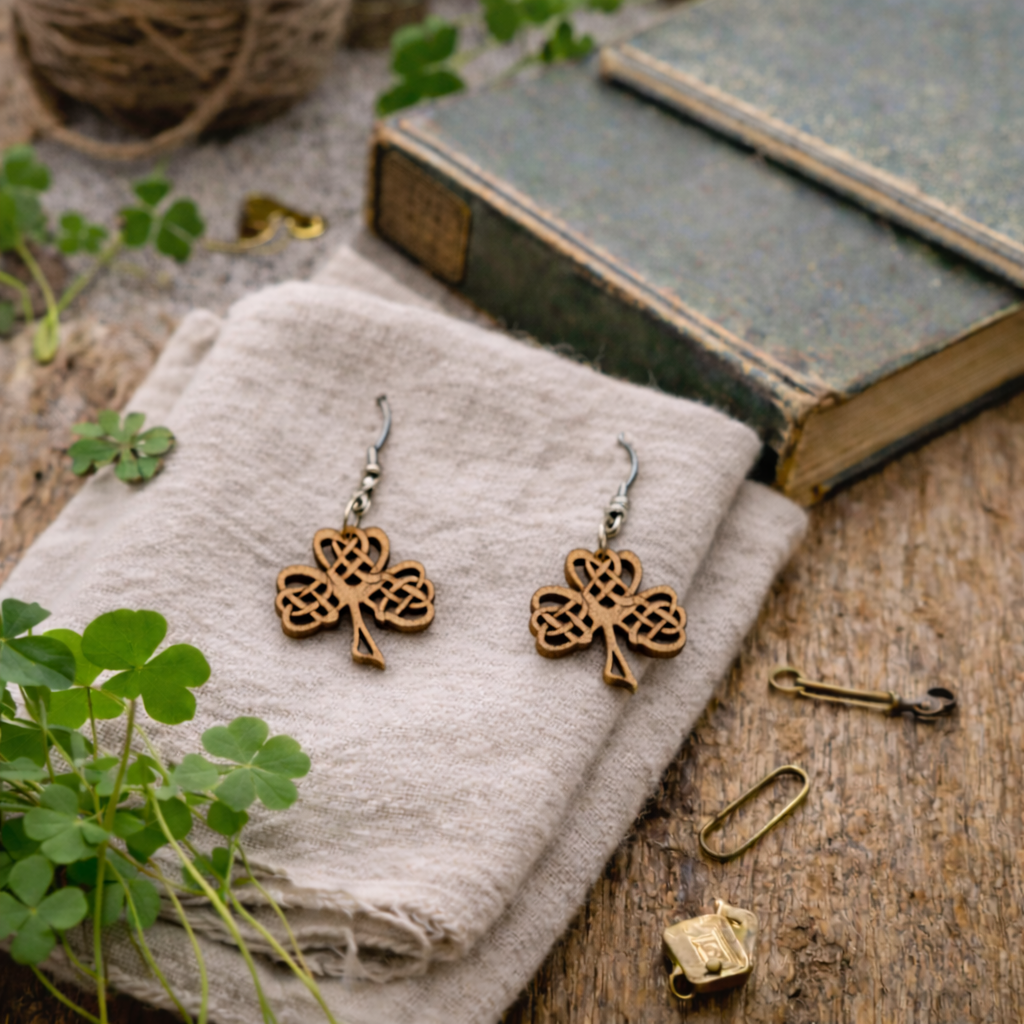 Shamrock Earrings – Celtic Design
