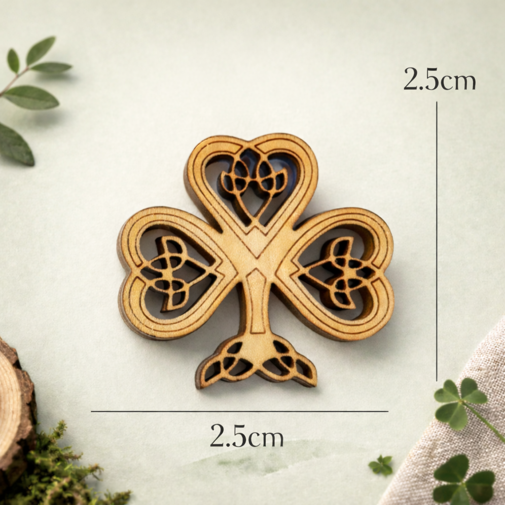 Laser Cut Shamrock Pin
