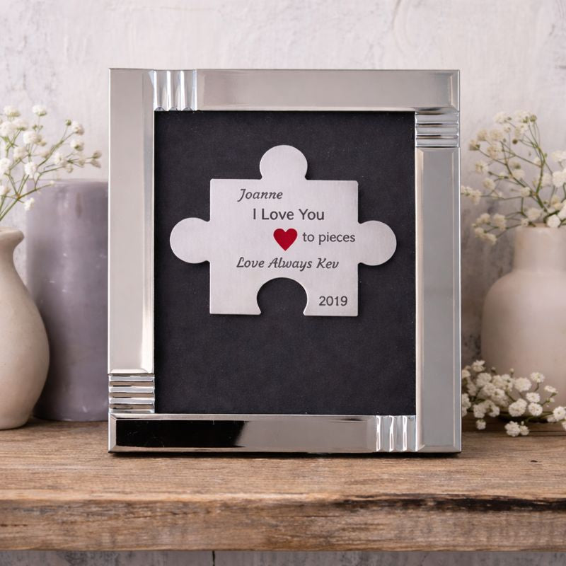 Personalised Framed Jigsaw Piece Keepsake