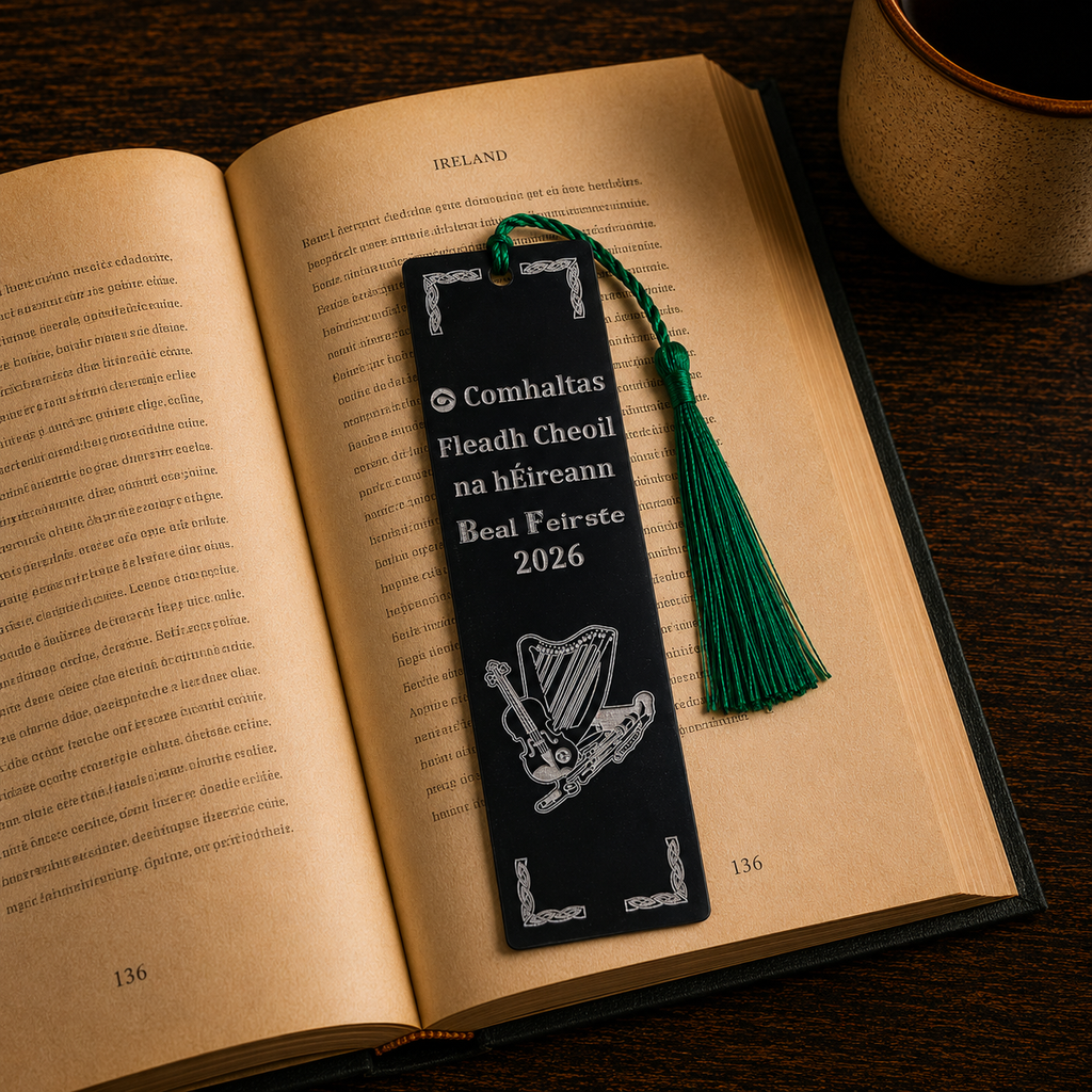 Personalised Comhaltas Fleadh Cheoil Bookmark