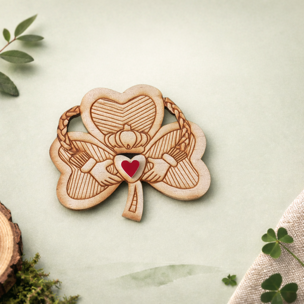Claddagh Shamrock Fridge Magnet