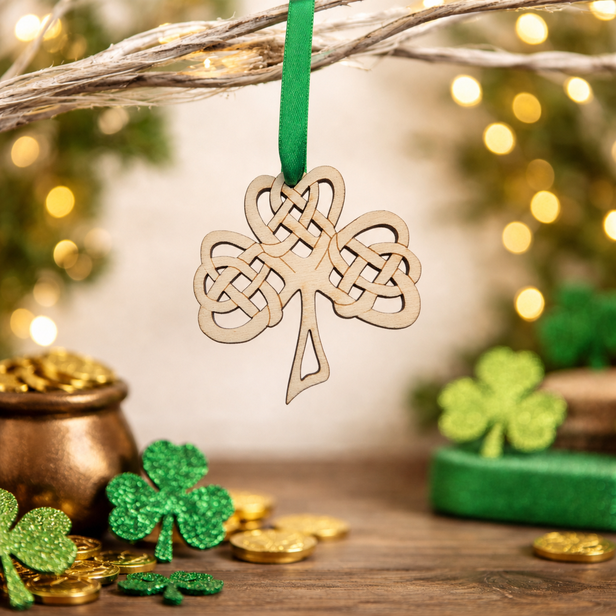 Laser Cut Celtic Shamrock