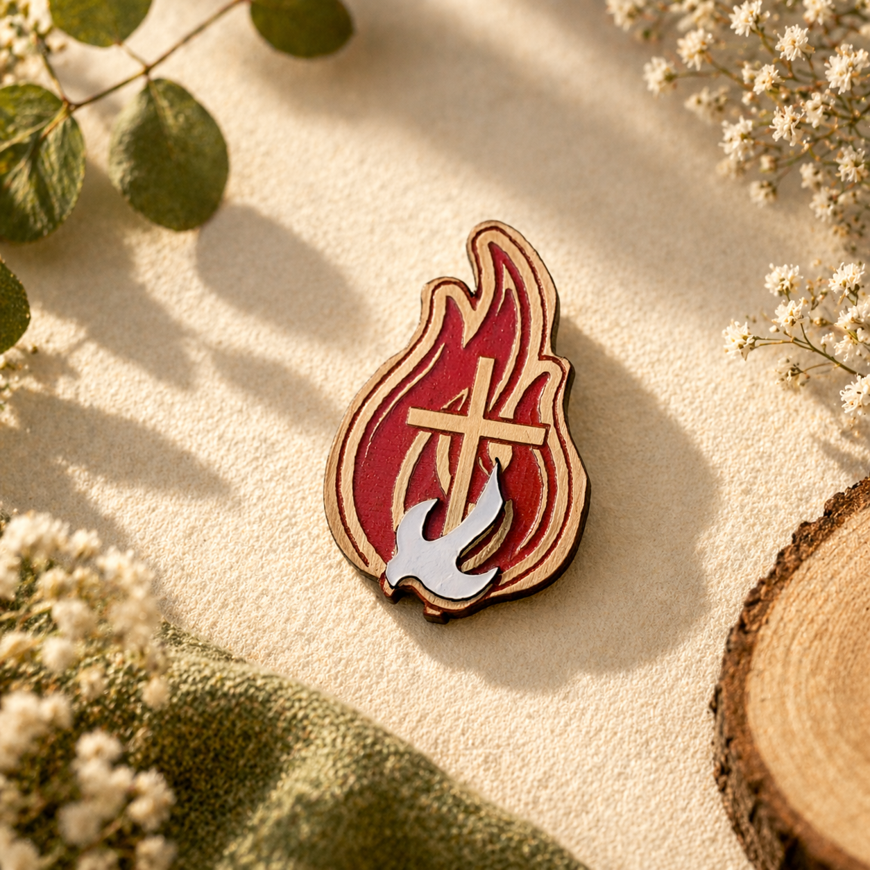 Holy Spirit Dove Confirmation Pin