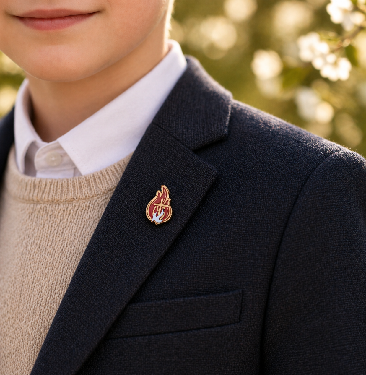 Holy Spirit Dove Confirmation Pin