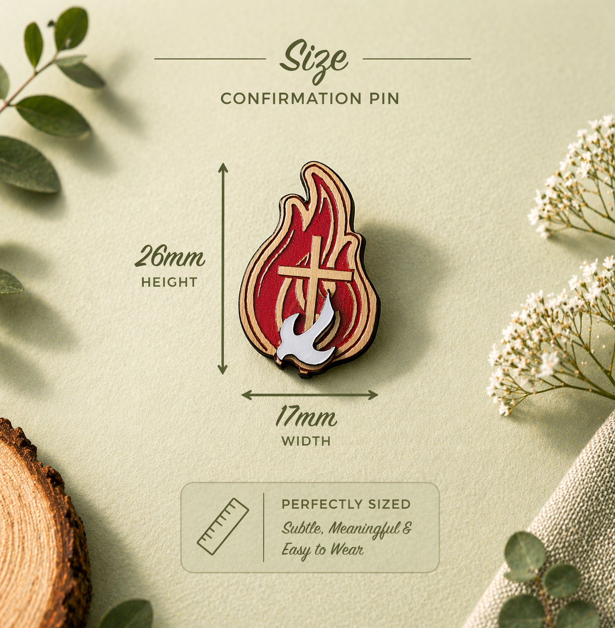 Holy Spirit Dove Confirmation Pin