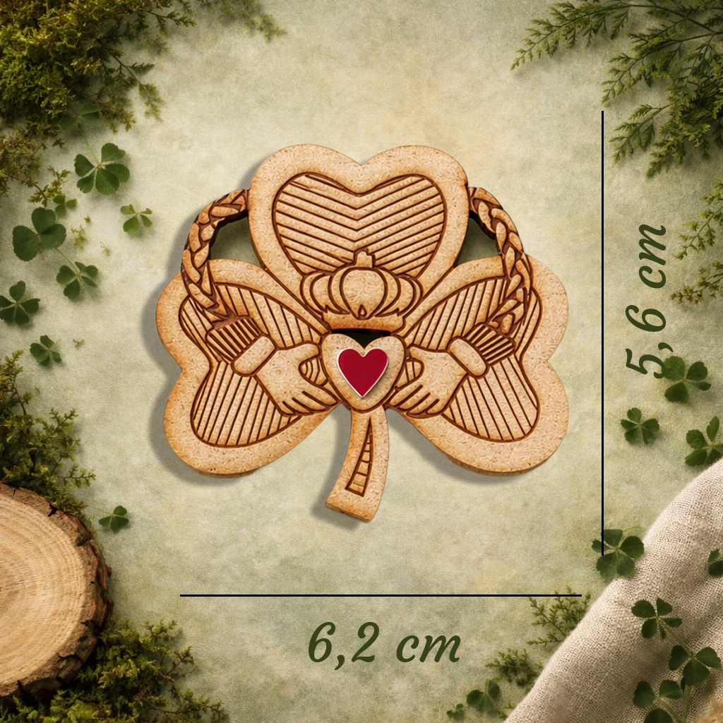 Claddagh Shamrock Fridge Magnet