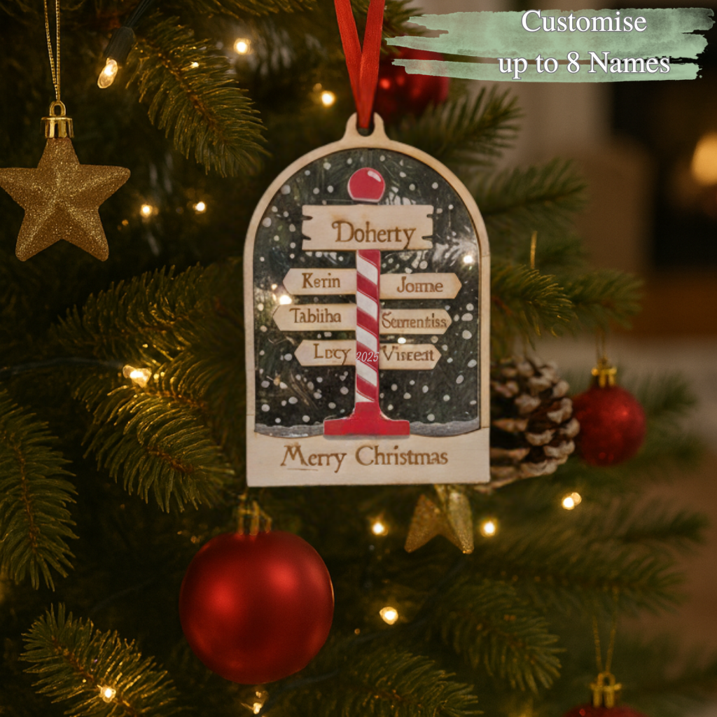 Candy Cane Christmas Bauble