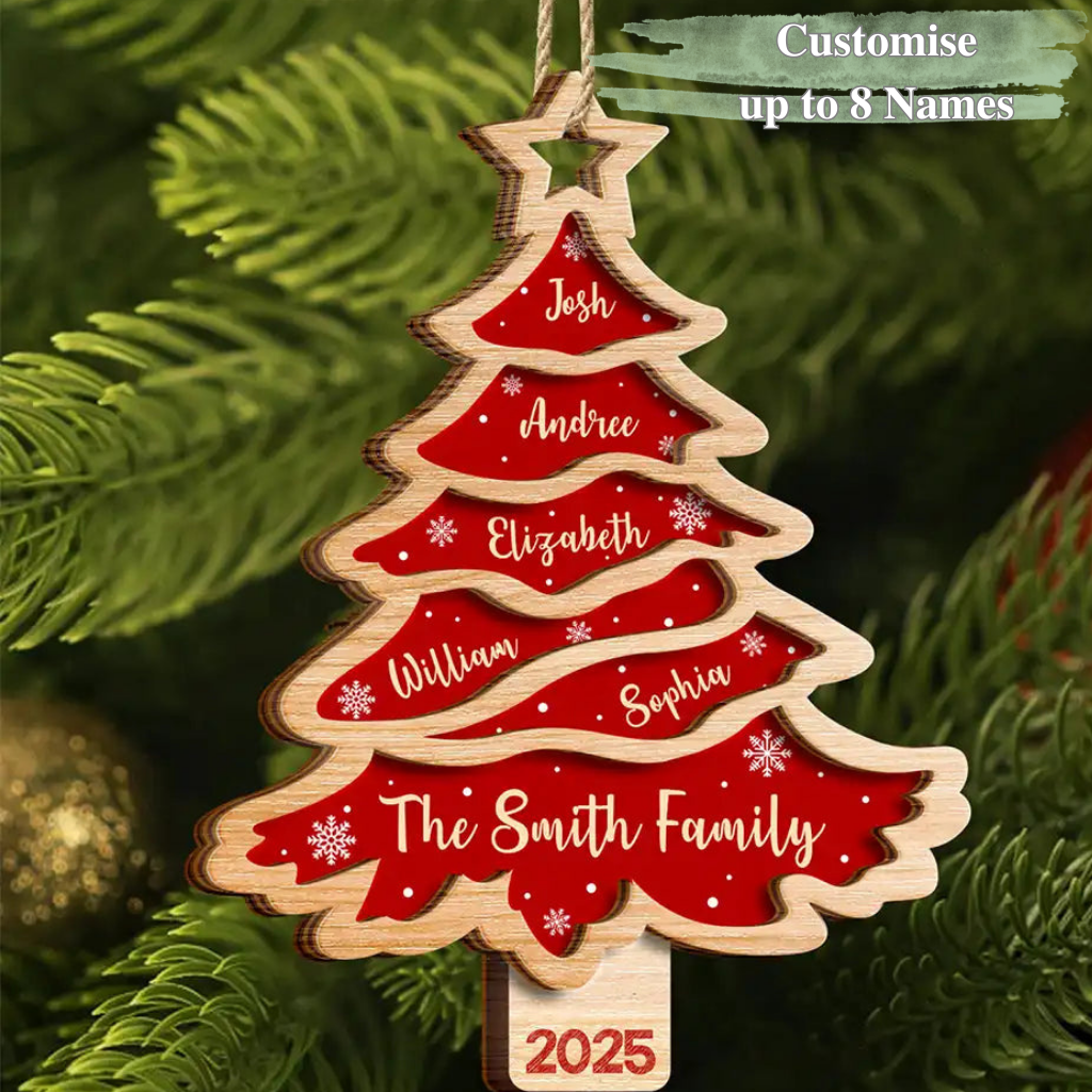 Our Names, Our Tree – Personalised Family Ornament