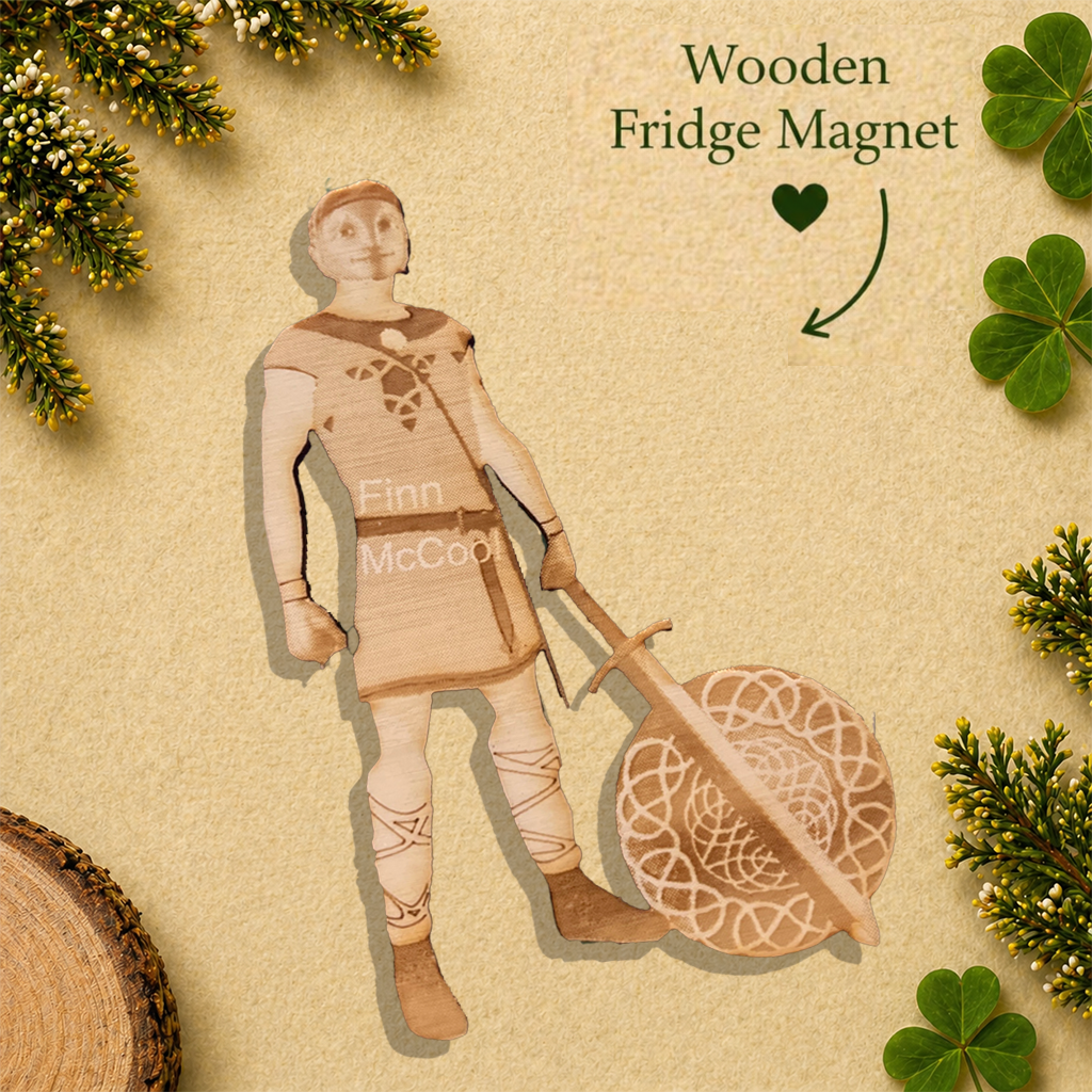 Finn McCool Wooden Fridge Magnet