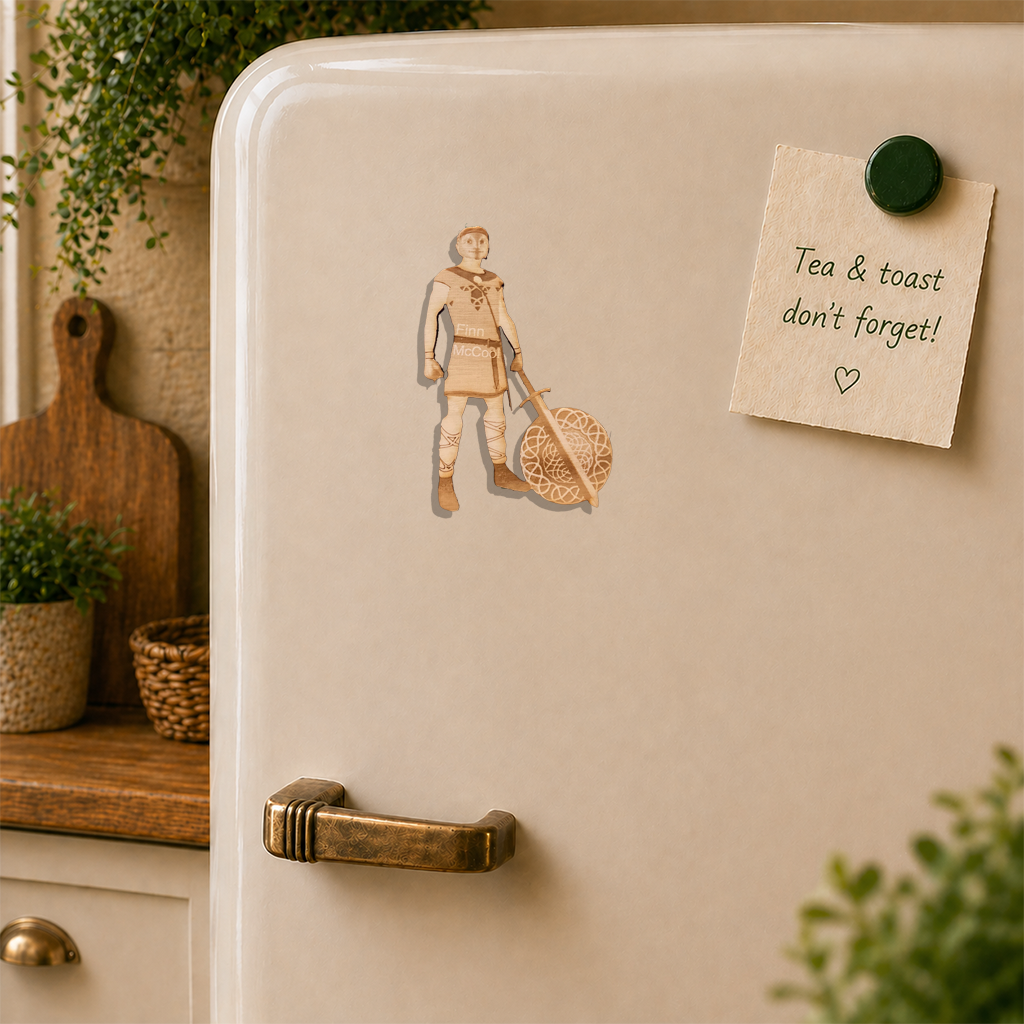 Finn McCool Wooden Fridge Magnet