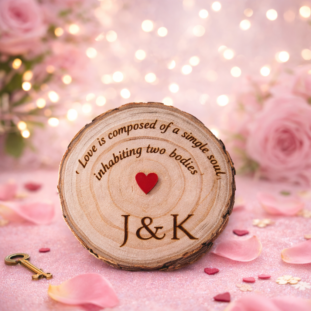 Aristotle Love Quote Wooden Slice