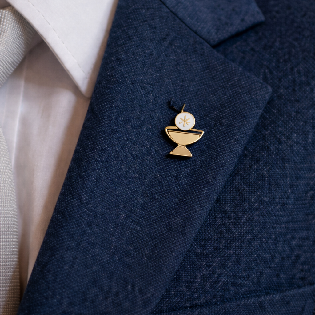 Chalice & Host First Communion Pin