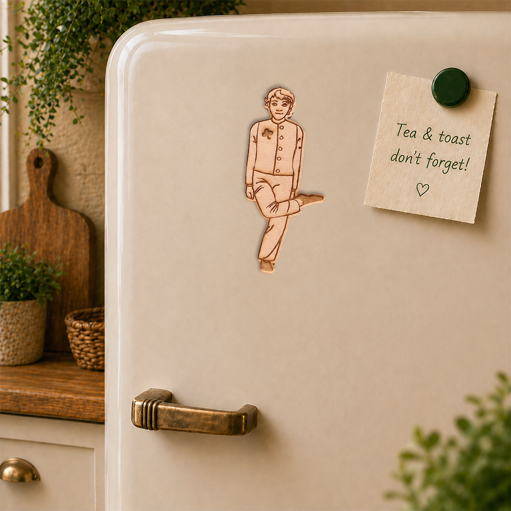 Irish Dancer Wooden Fridge Magnet