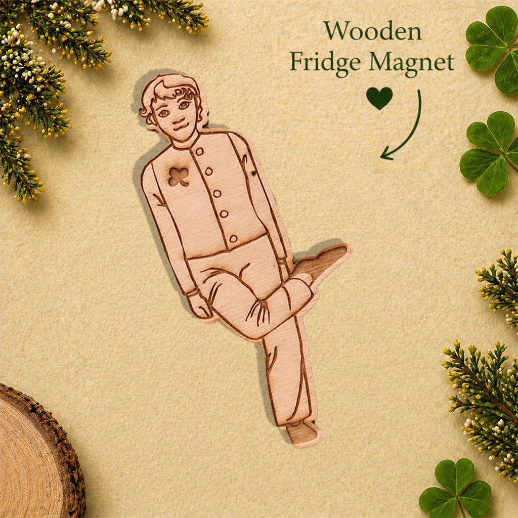 Irish Dancer Wooden Fridge Magnet