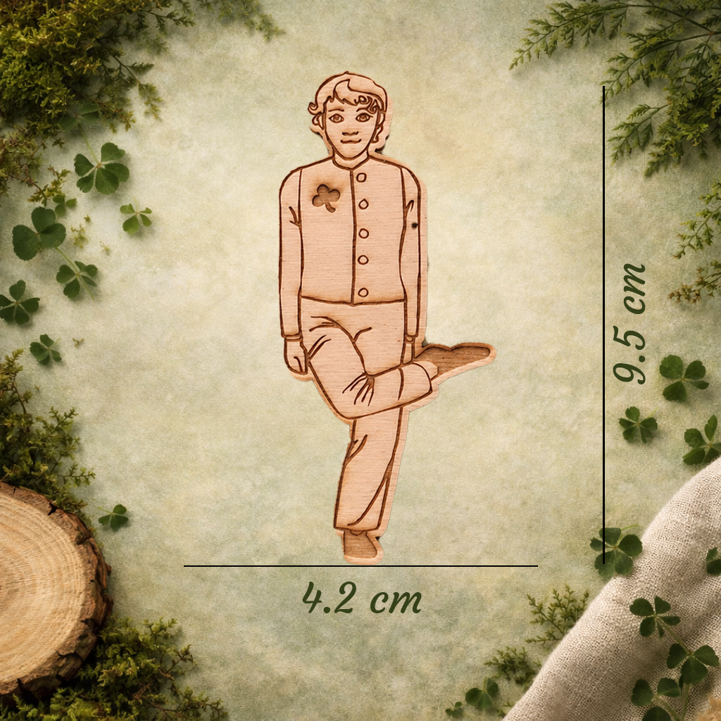 Irish Dancer Wooden Fridge Magnet