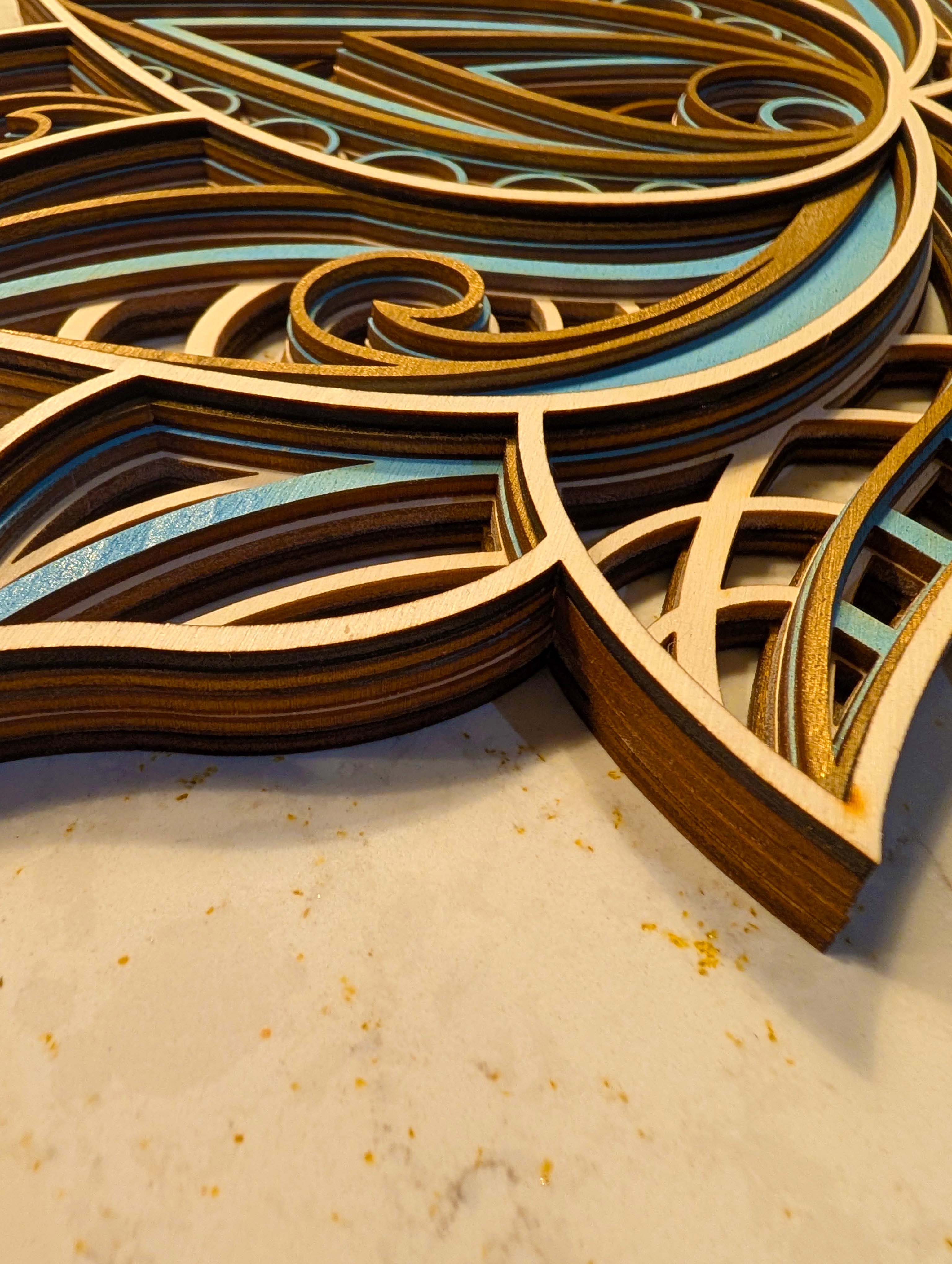 Laser Cut Layered Lotus
