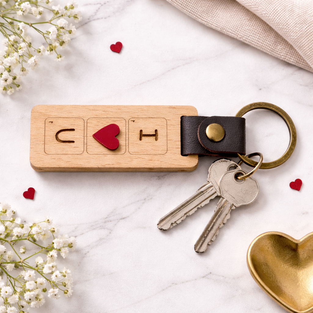 Personalised I Love You Keyring