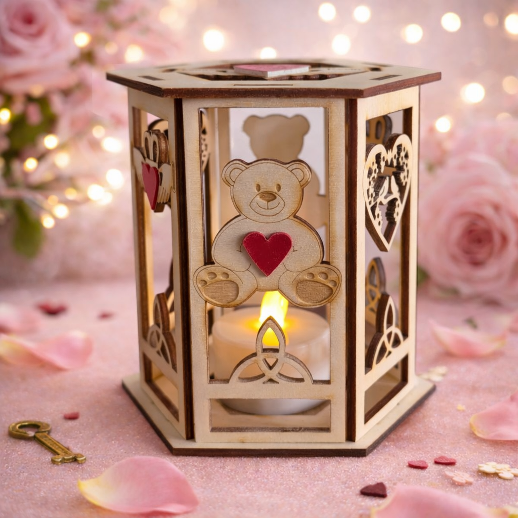 Teddy Valentines Lantern