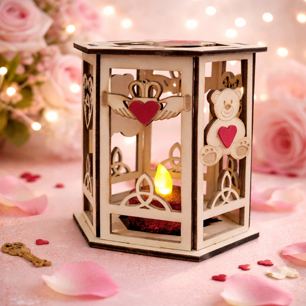 Teddy Valentines Lantern