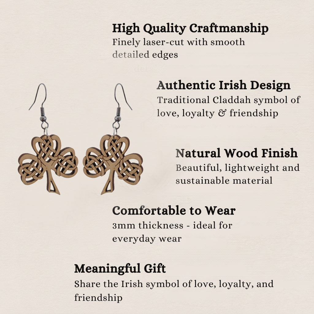 Shamrock Earrings – Celtic Design