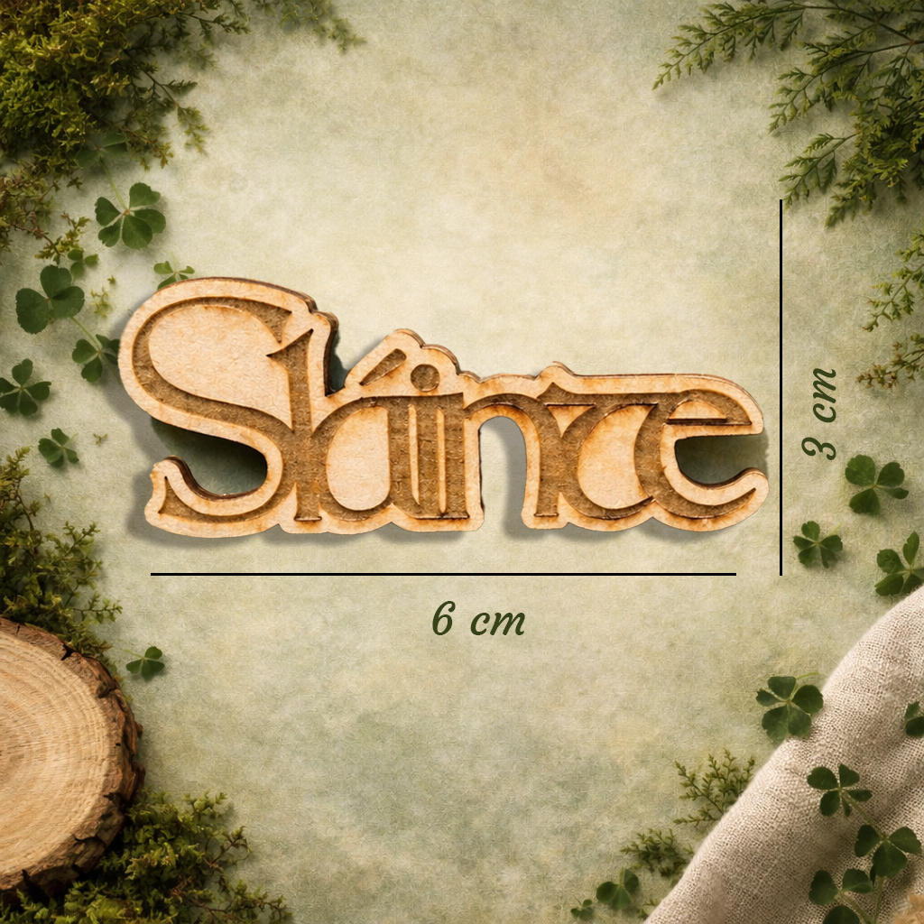 Irish Sláinte Wooden Fridge Magne