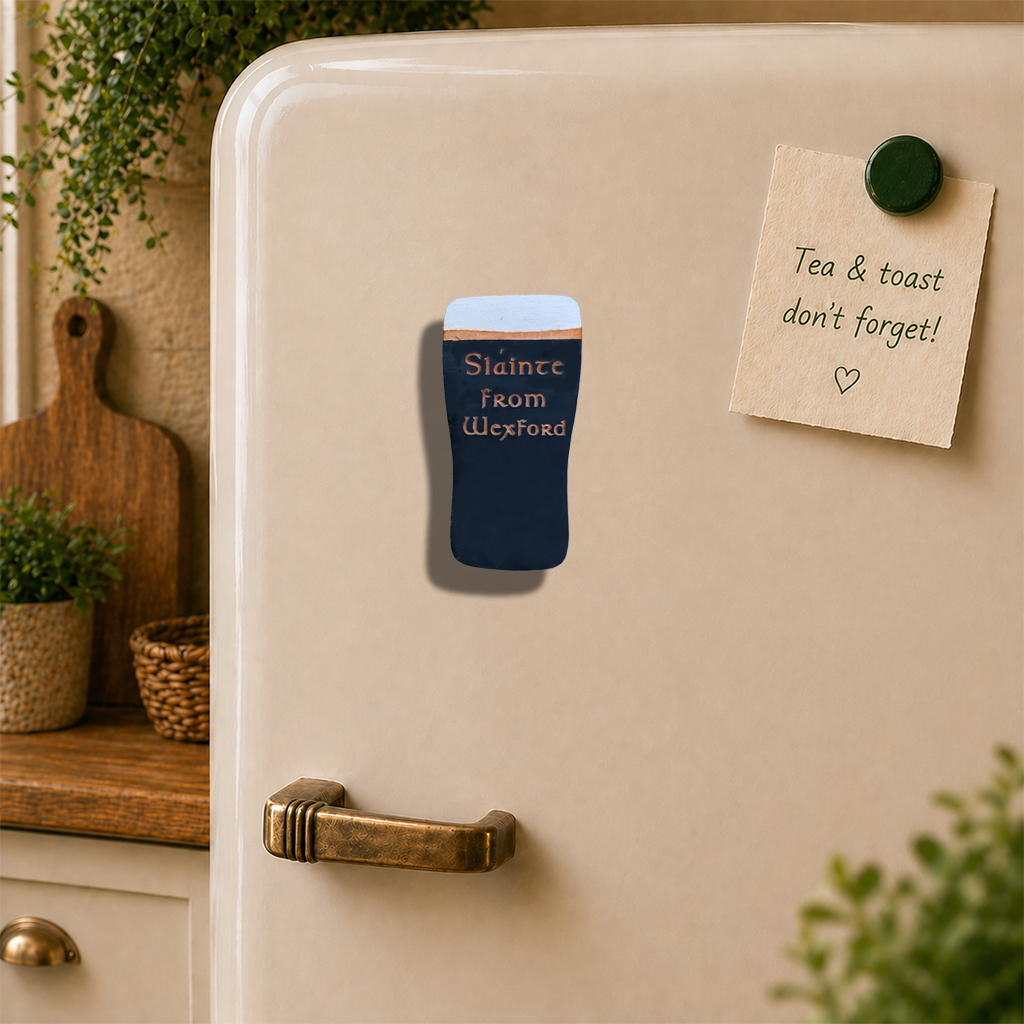 “Sláinte from Wexford” Wooden Fridge Magnet
