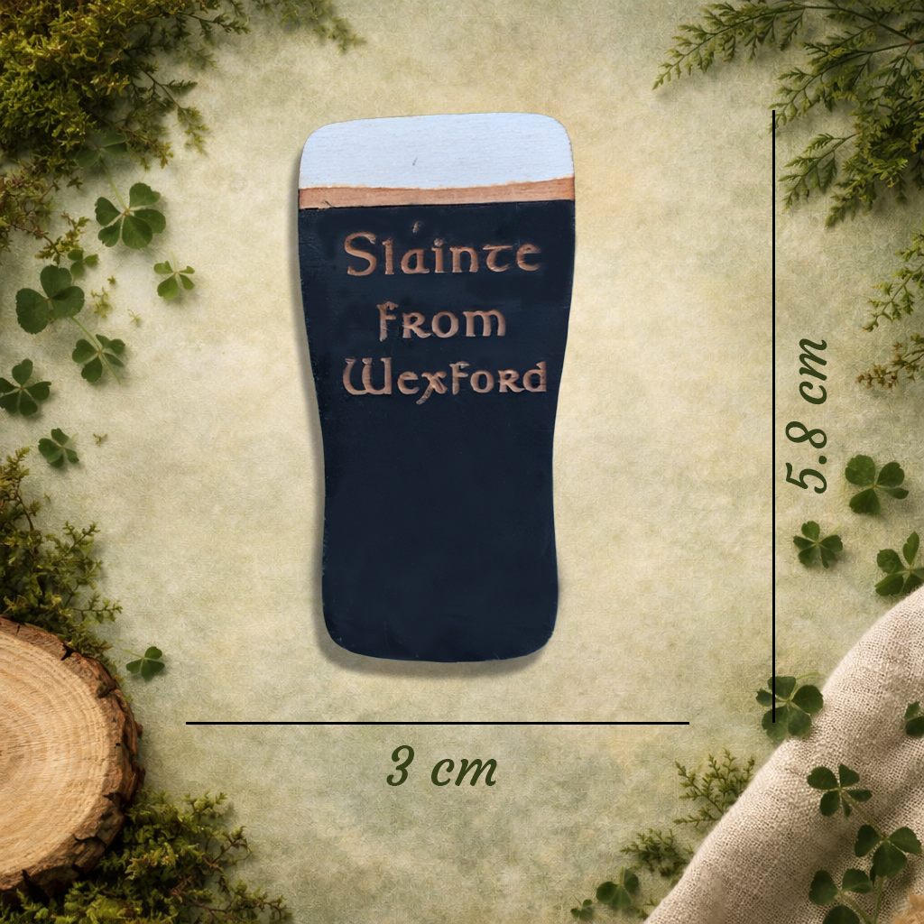 “Sláinte from Wexford” Wooden Fridge Magnet