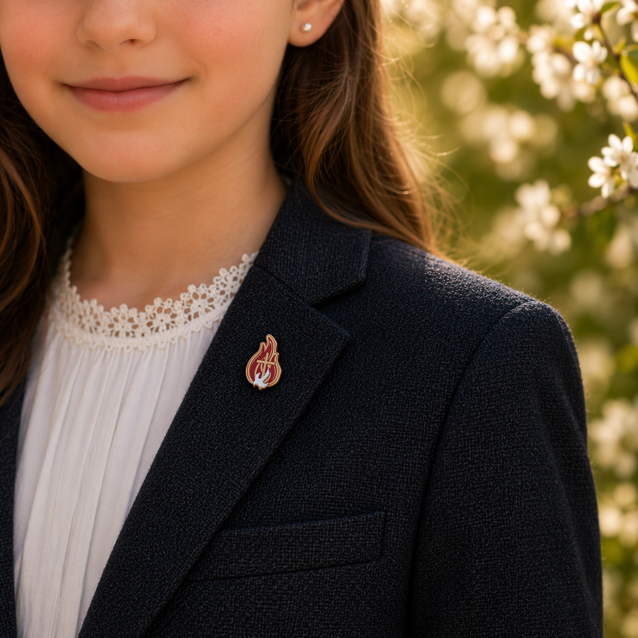 Holy Spirit Dove Confirmation Pin