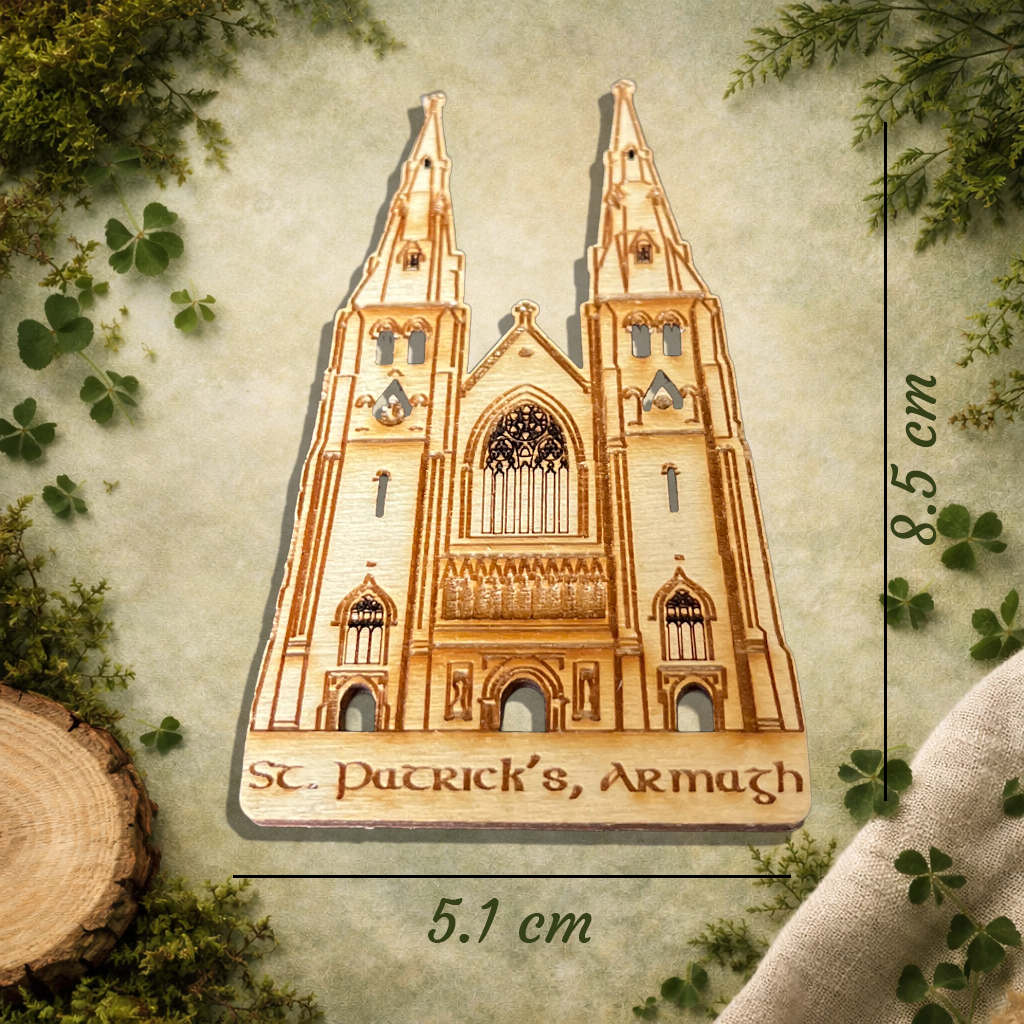 St Patrick’s Cathedral Armagh Wooden Fridge Magnet