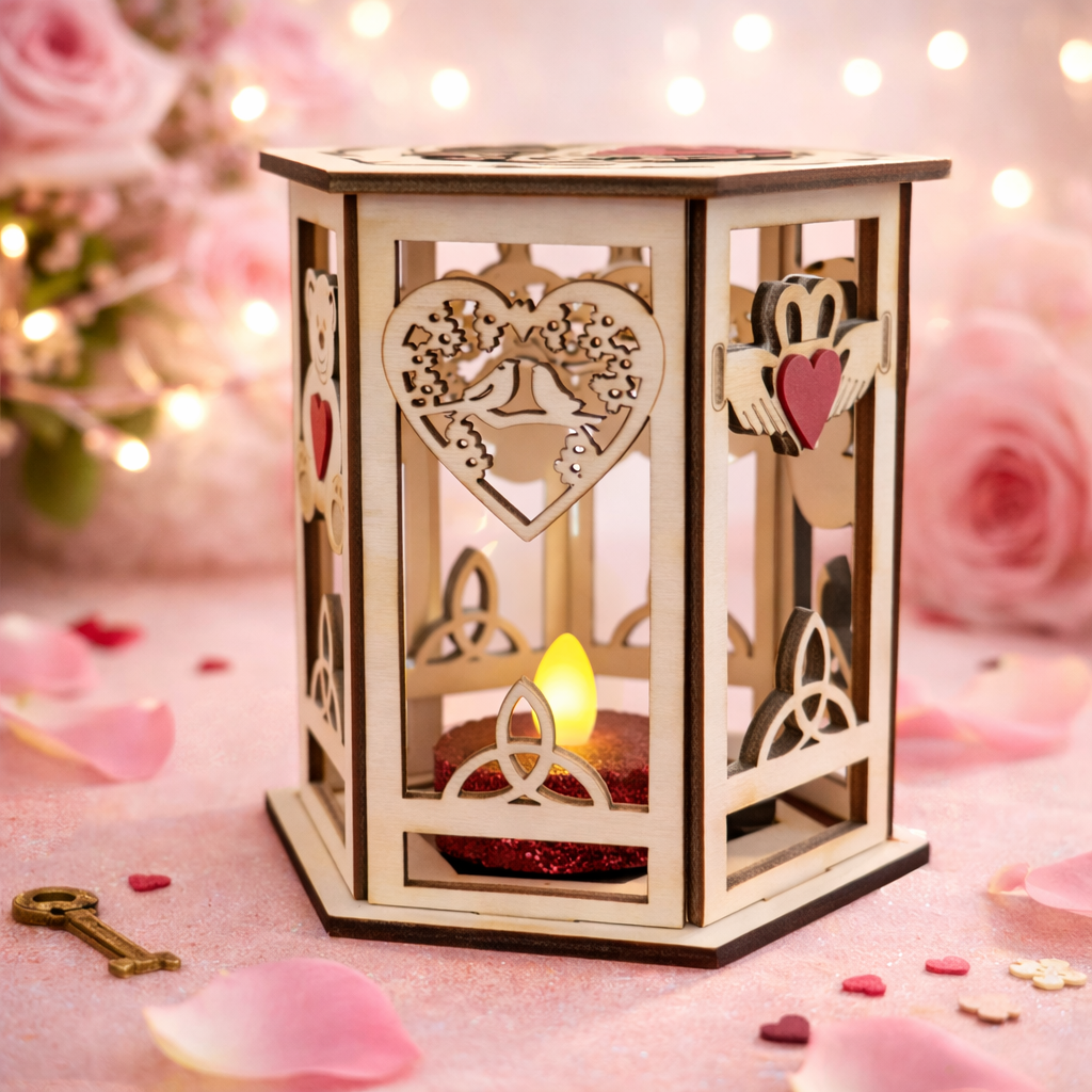 Teddy Valentines Lantern