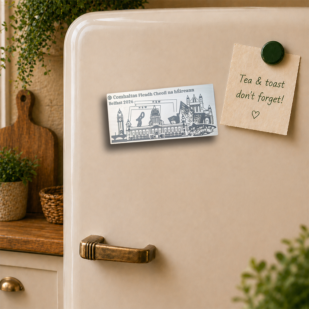Fleadh Cheoil Belfast Skyline Acrylic Bookmark