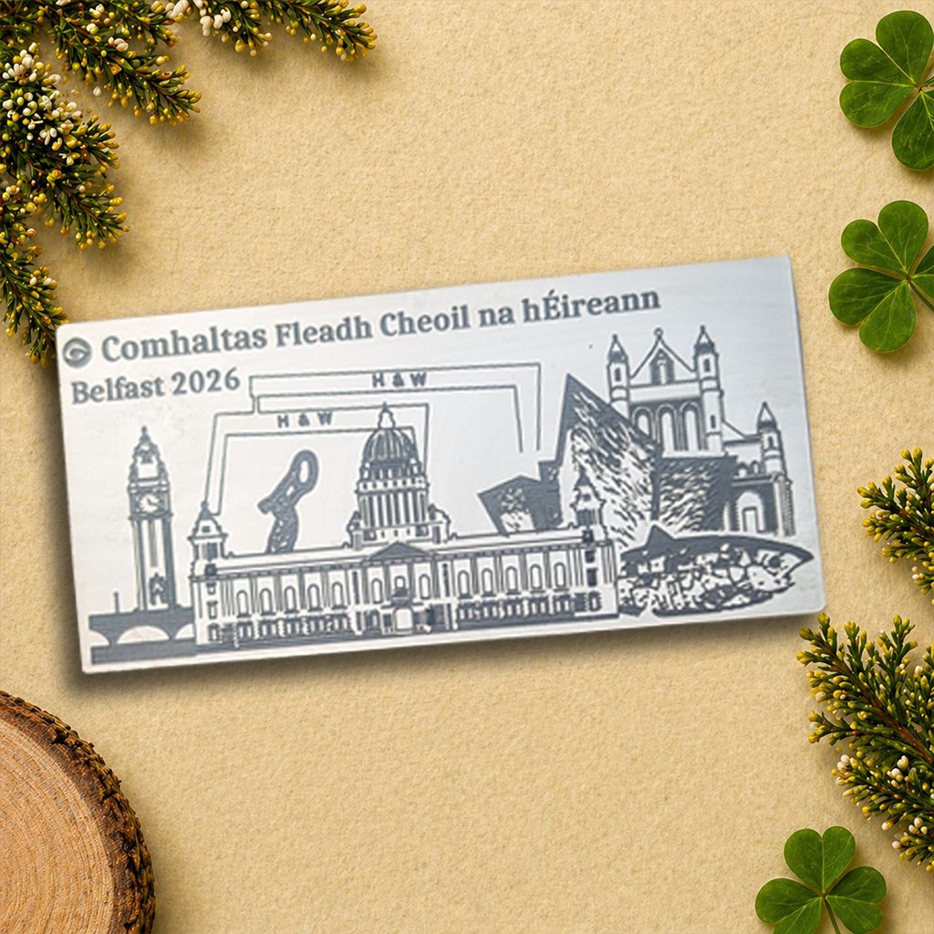 Fleadh Cheoil Belfast Skyline Acrylic Bookmark