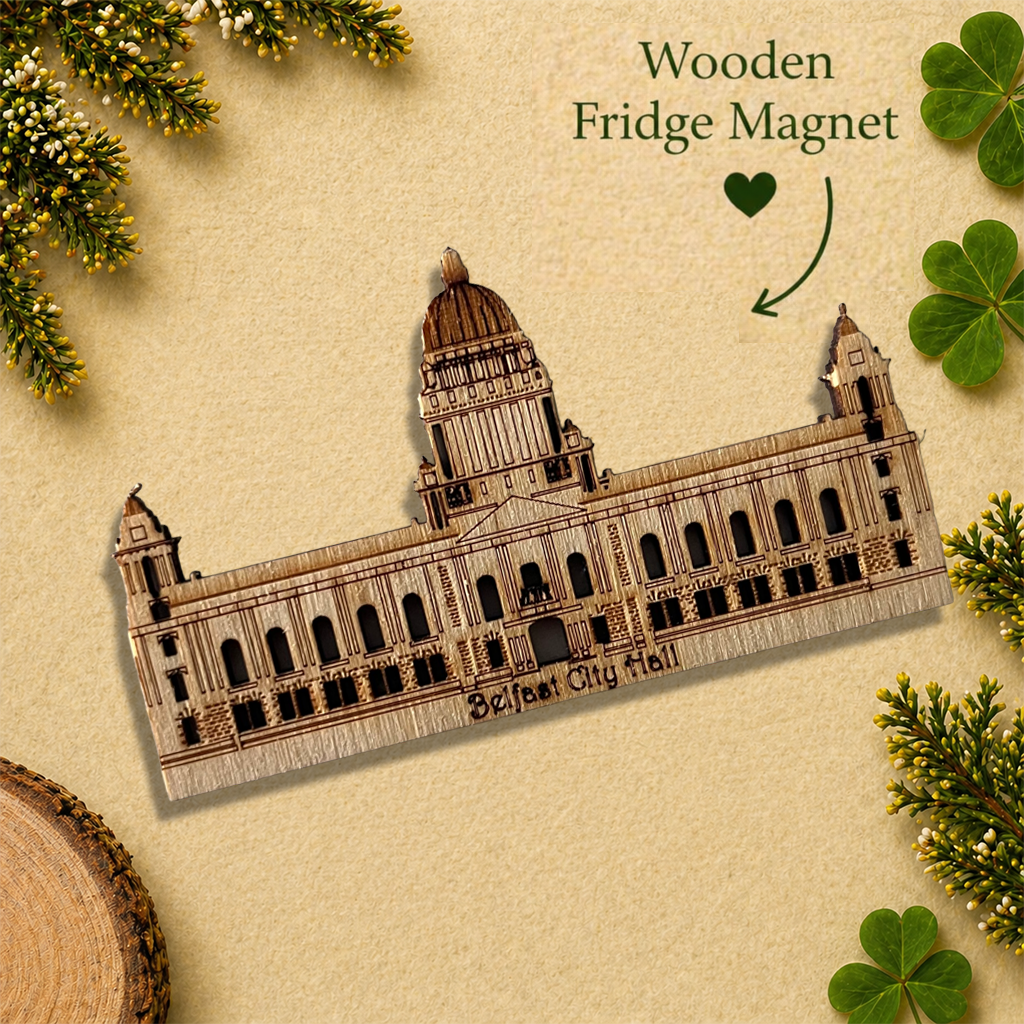 Belfast City Hall Wooden Fridge Magnet
