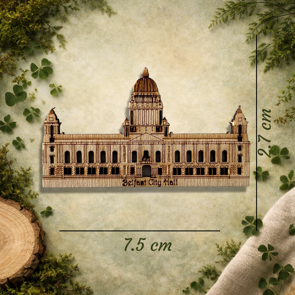 Belfast City Hall Wooden Fridge Magnet