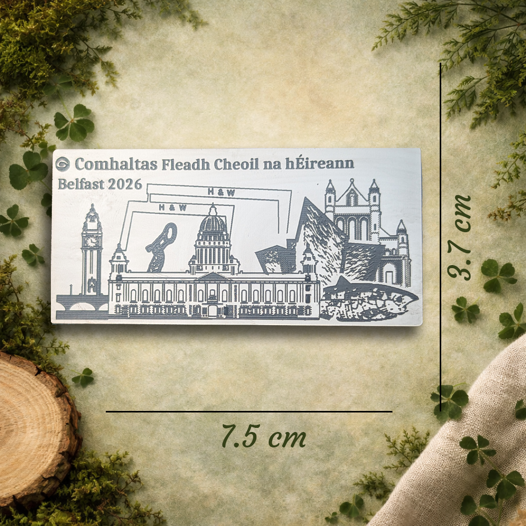 Fleadh Cheoil Belfast Skyline Acrylic Bookmark